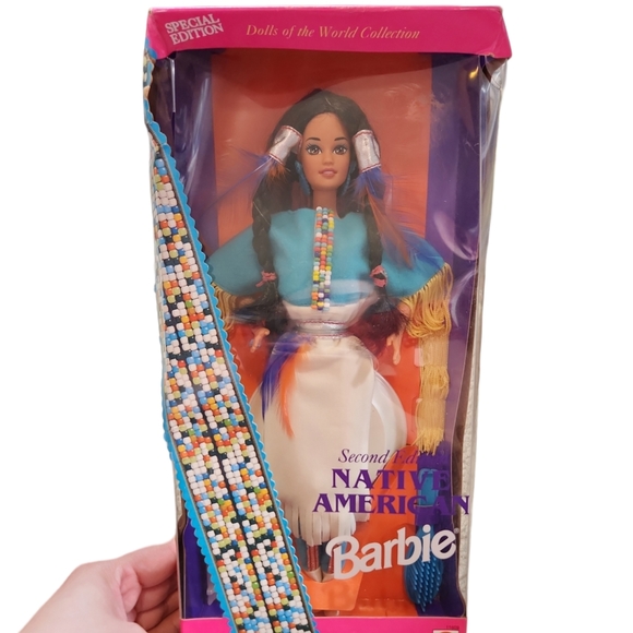 Barbie Other - Vintage 1993 Mattel Native American Barbie 2nd Edition #11609 Dolls of the World